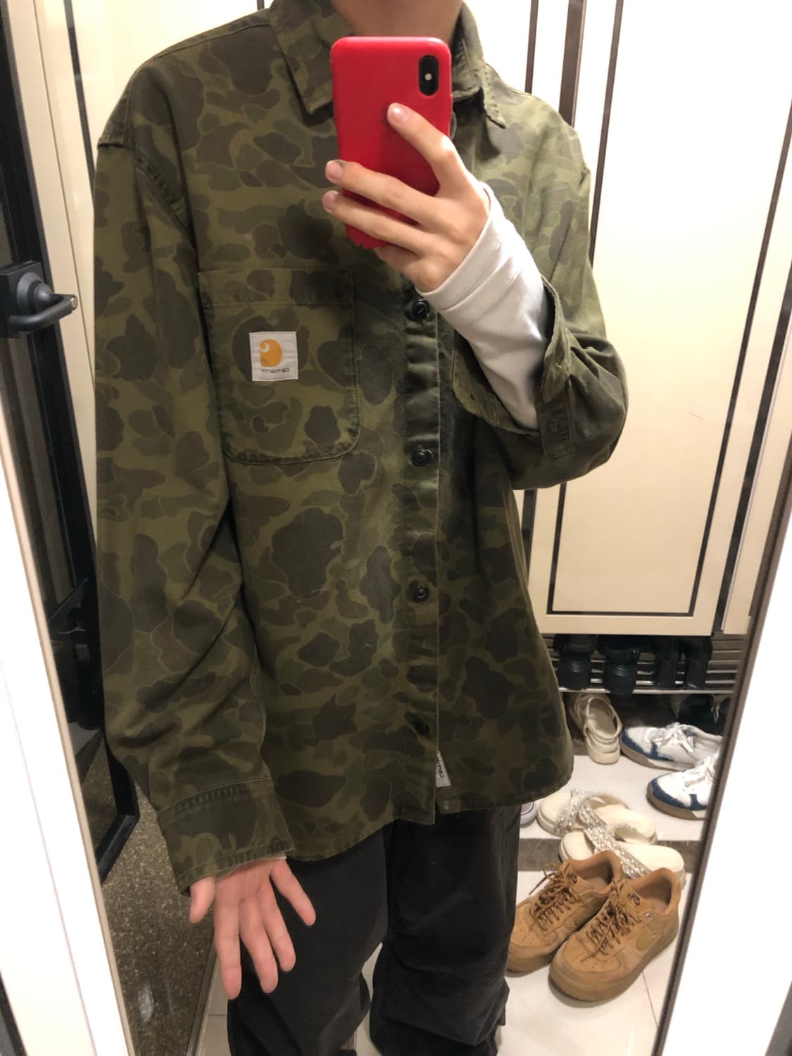 칼하트 카모 덕 셔츠 상품이미지3