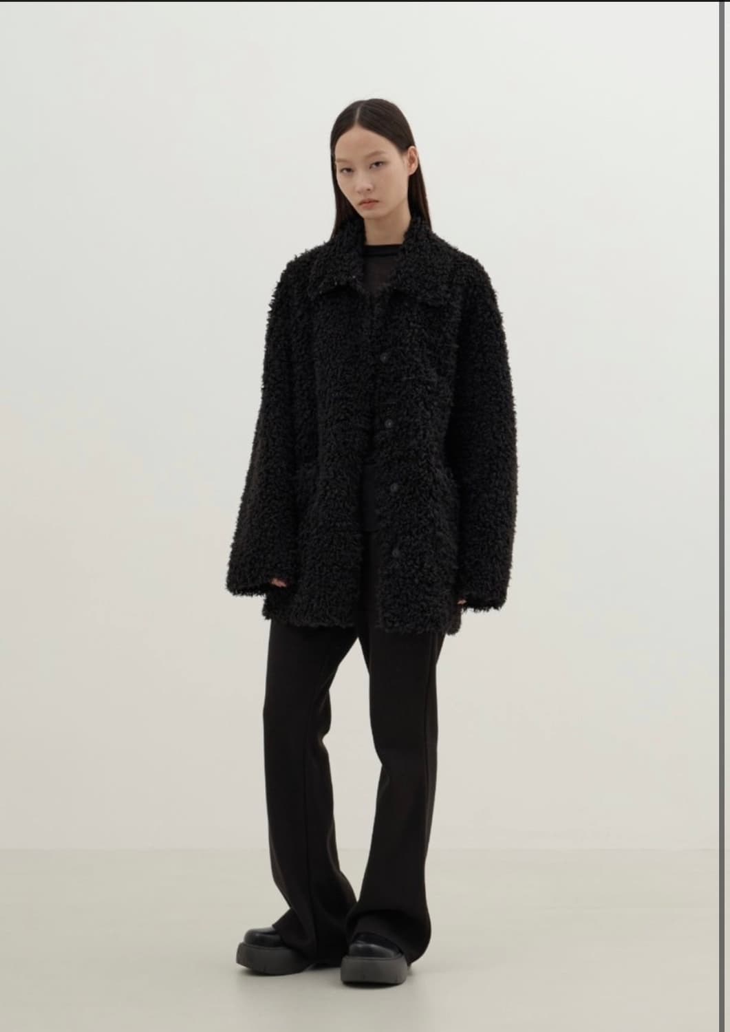 eql by essential 리버시블 시어링 퍼 자켓 상품이미지1