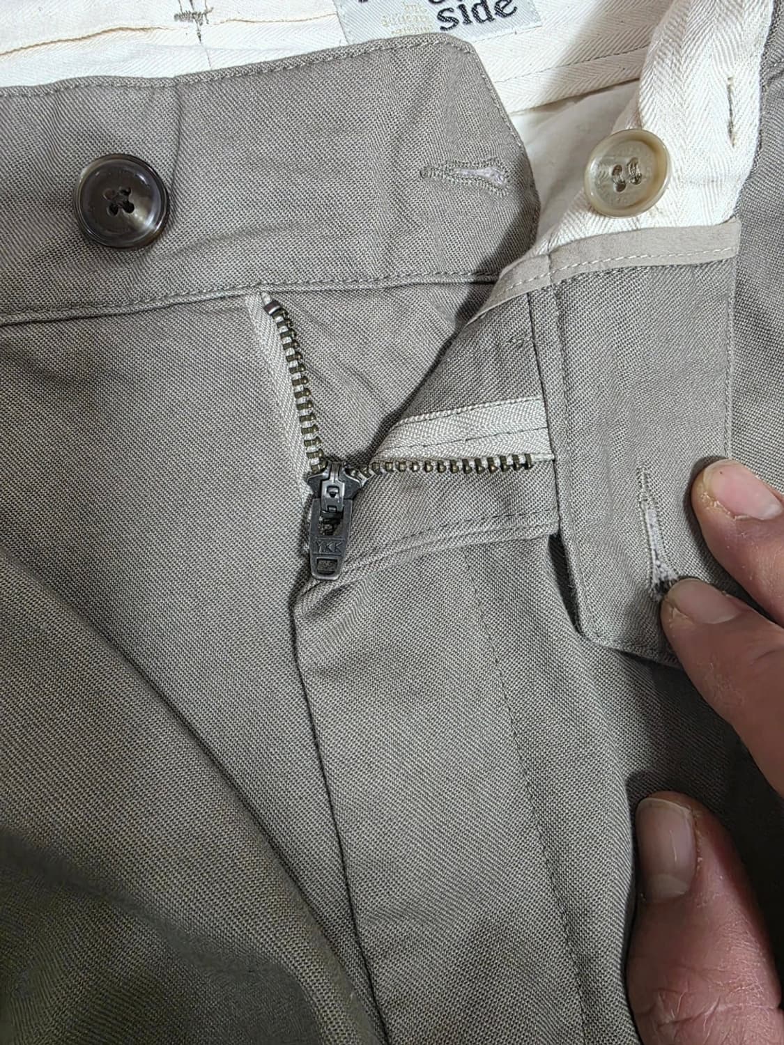 러프사이드 투턱 와이드 팬츠 1사이즈 상품이미지4