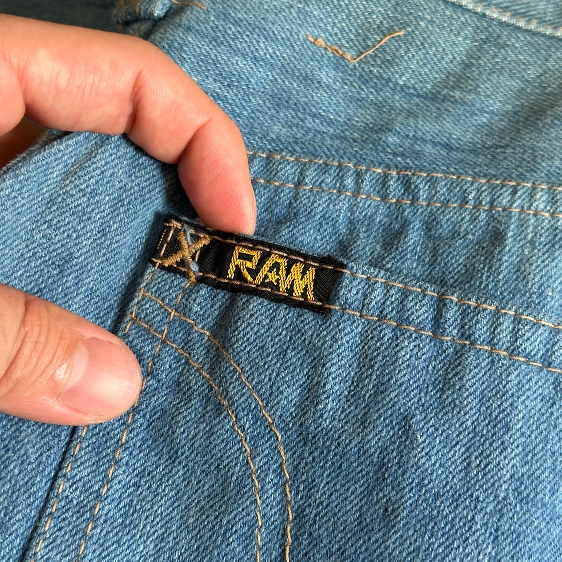 80-90‘s Ram boots-cut bell bottom denim 상품이미지5