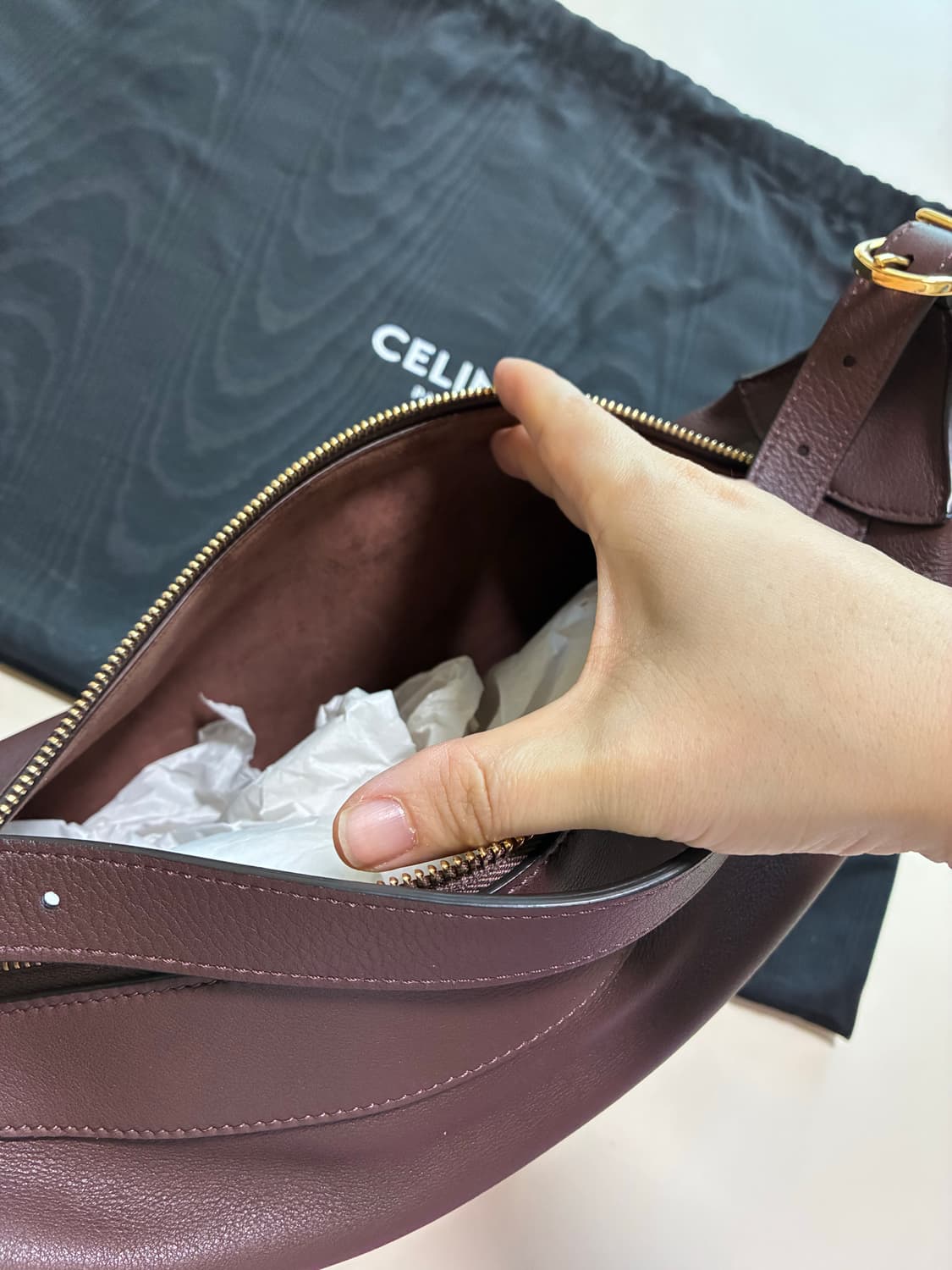 셀린느 로미백 버건디 미듐 상품이미지7