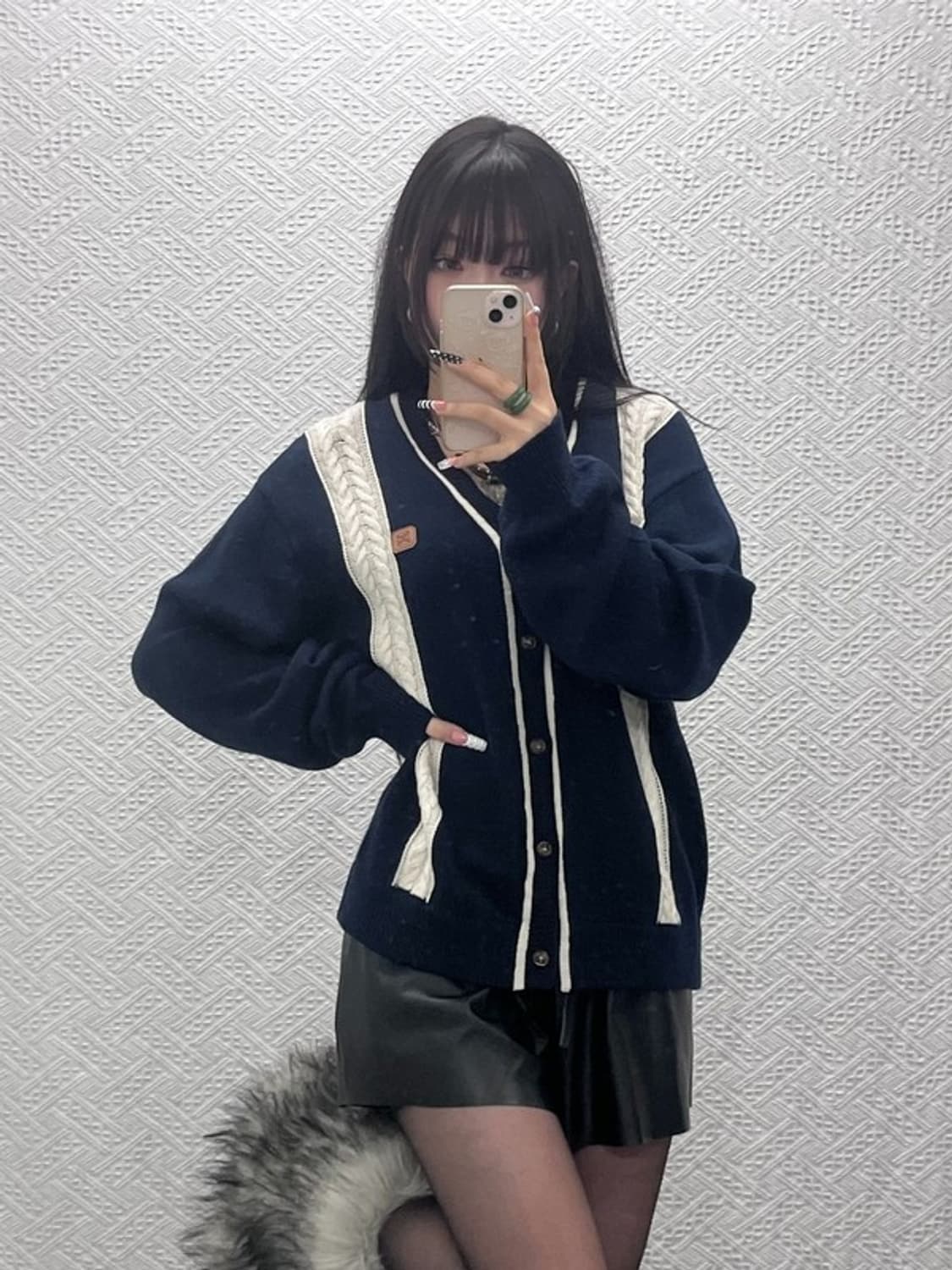 세터 코지 모리걸 파로 캐시미어 울 니트 뜨개 가디건 105 C10209 상품이미지1