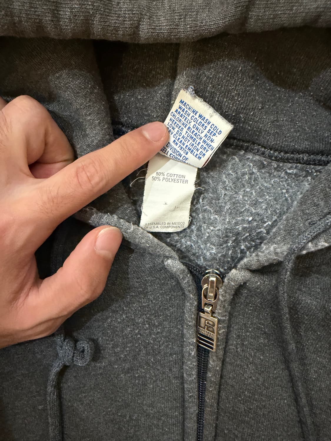 90s 러셀 후드집업 XL 상품이미지3