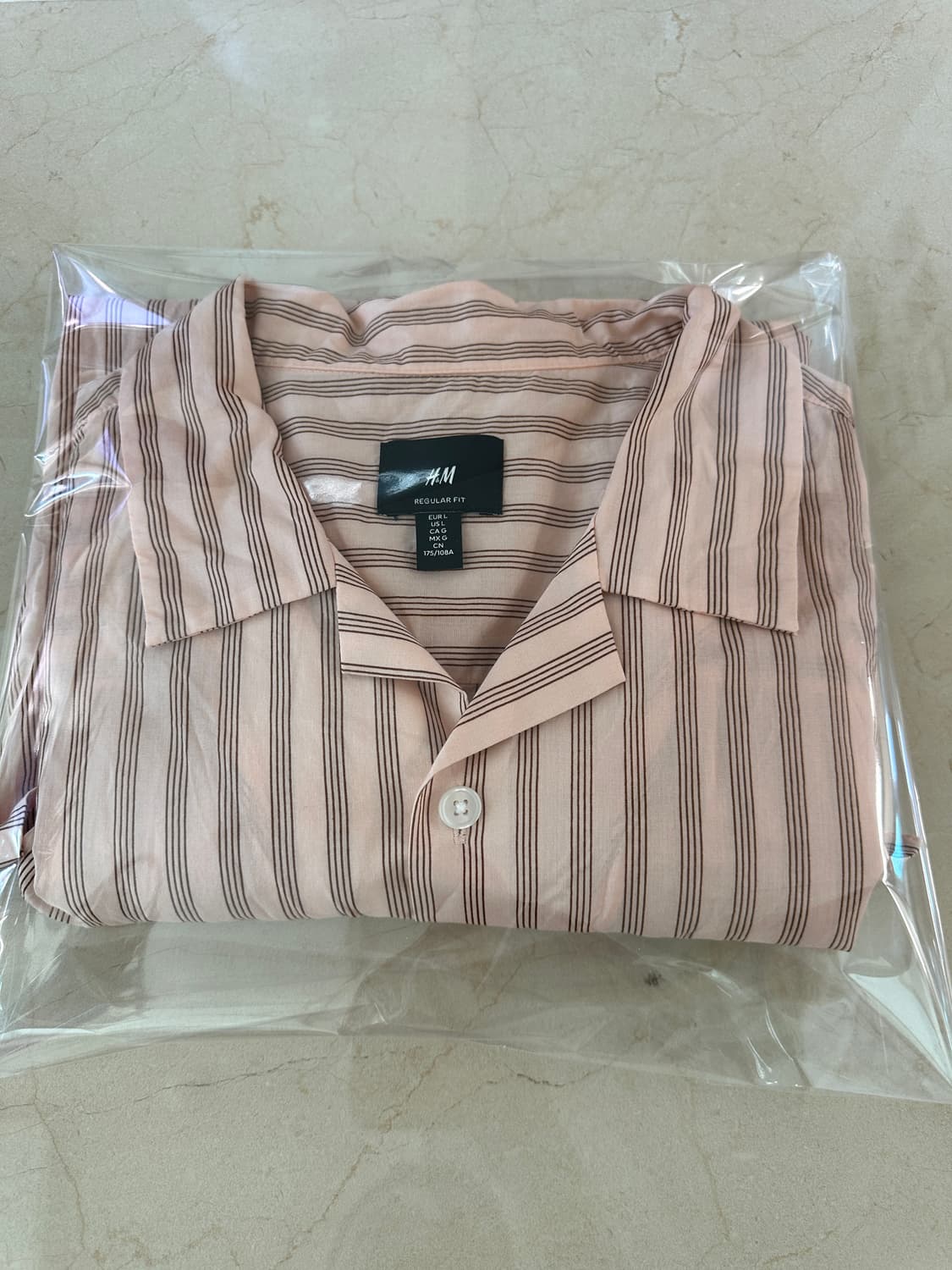 에이치엔앰 H&M 코튼 캠프 셔츠 레귤러핏 (105)   상품이미지4