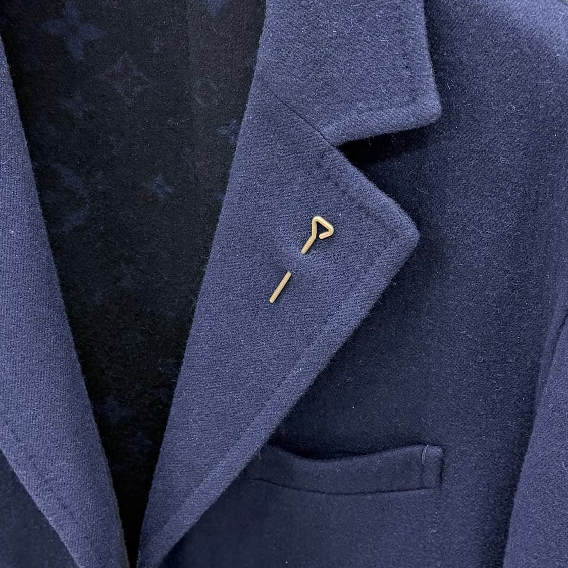 [S+급/52] 루이비통 모노그램 더블 페이스 울 코트 자켓 다크네이비 상품이미지7