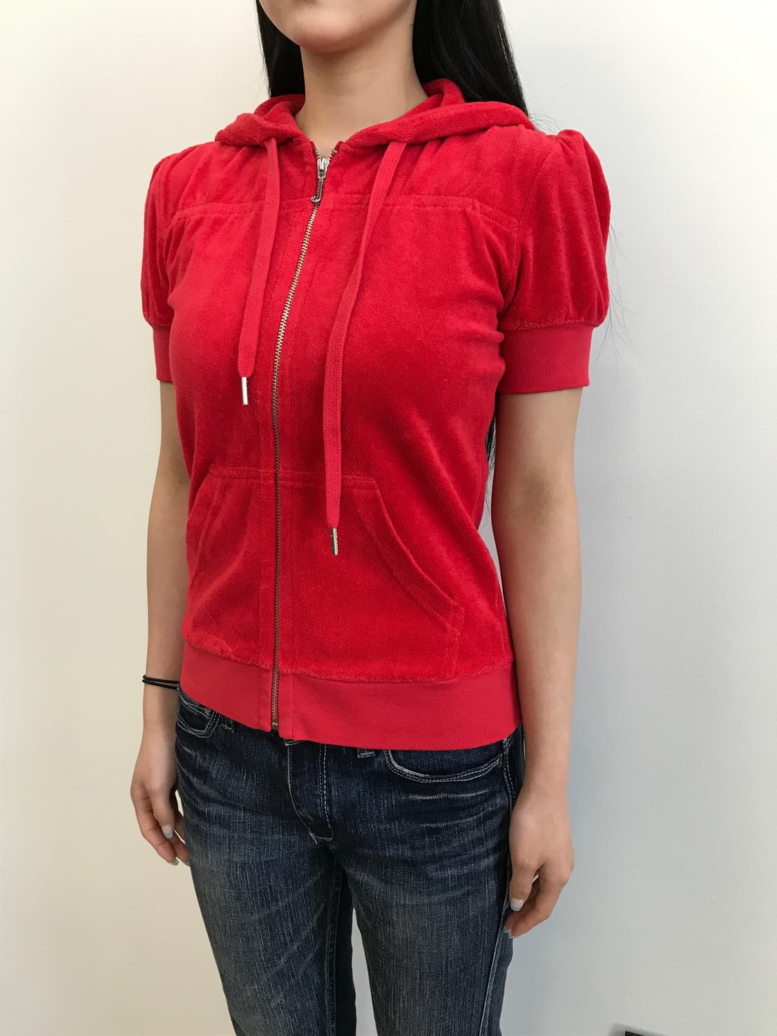 Juicy Couture Short Sleeve Zip Up Hoodie 상품이미지3