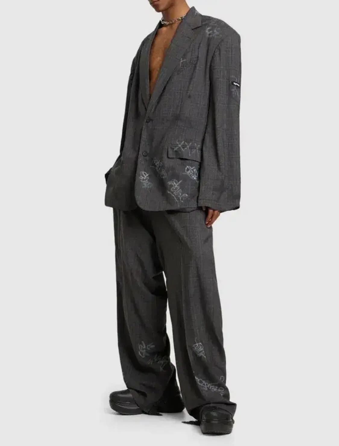 발렌시아가 스케이터 그래피티 테일러드 팬츠 상품이미지2