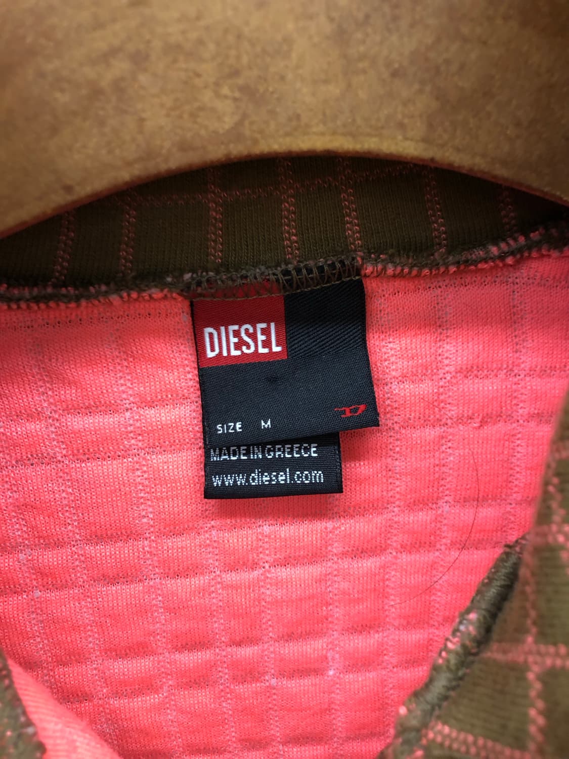 디젤 체크 하프 집업 상품이미지3