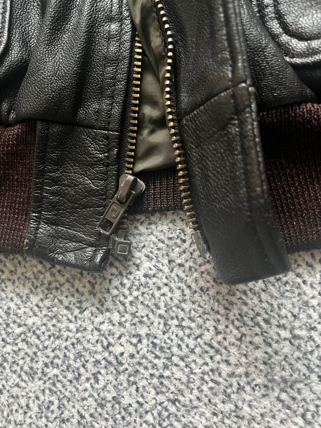 엘엘빈 USA A-2 가죽 봄버 자켓 XL Tall 상품이미지6