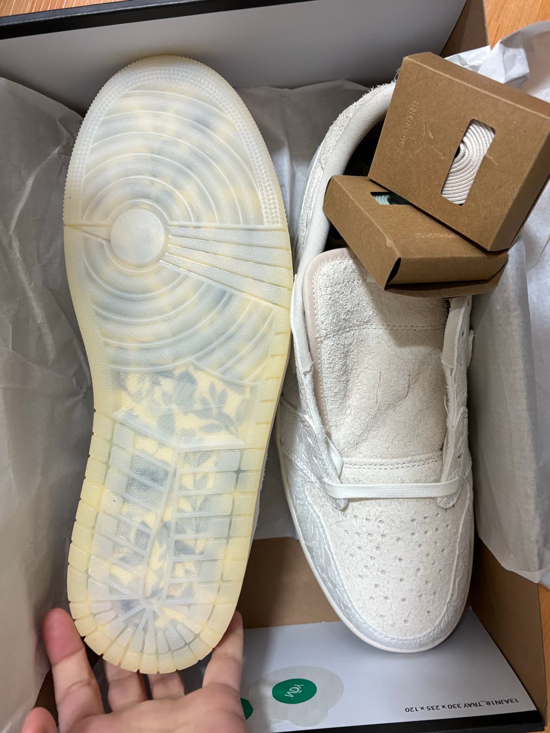 나이키 크리스폴x에어조던1 로우 OG CP 상품이미지8