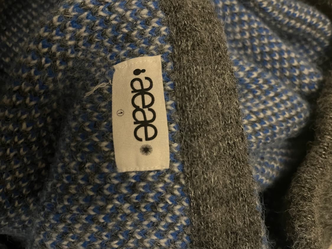 Aeae 데이지 니트 후드집업 그레이 1사이즈 상품이미지6