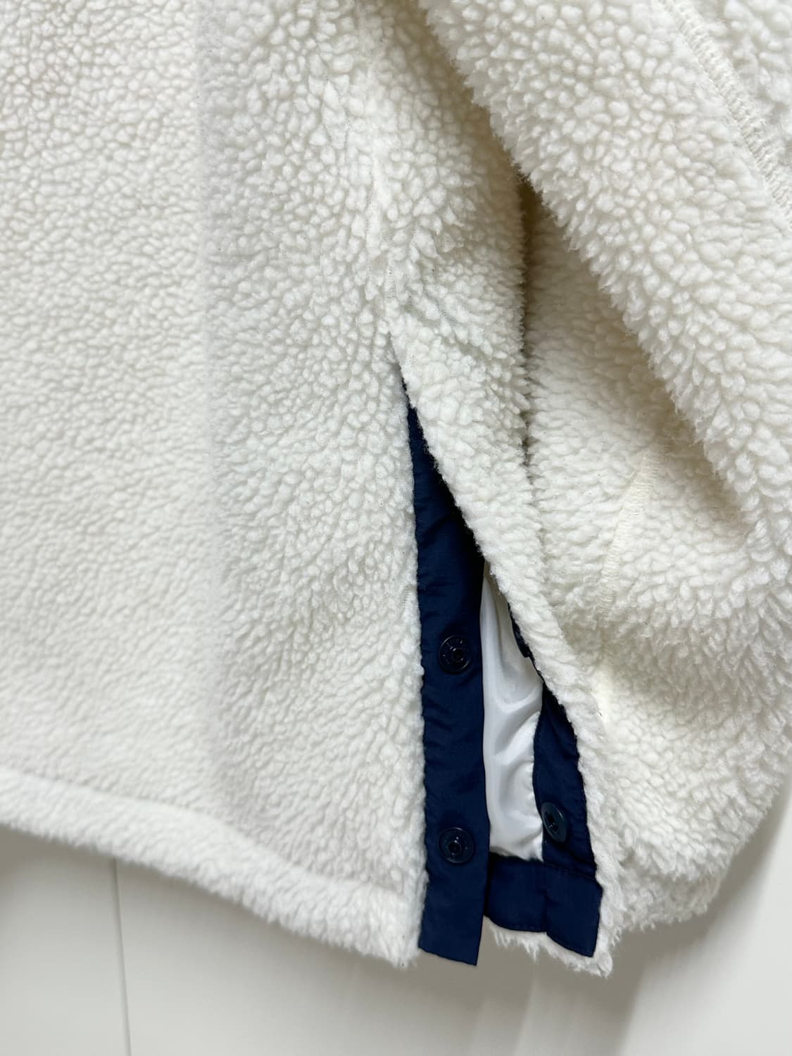 노스페이스 아노락 뽀글이 후드집업 화이트 S(90) 상품이미지4