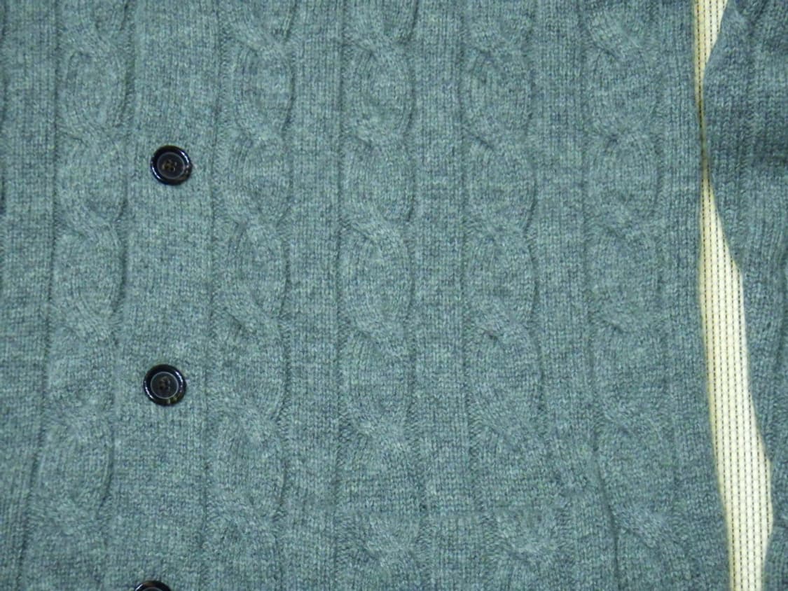 (M/95) 폴로랄프로렌 울 숄카라 꽈배기 니트 가디건 상품이미지5