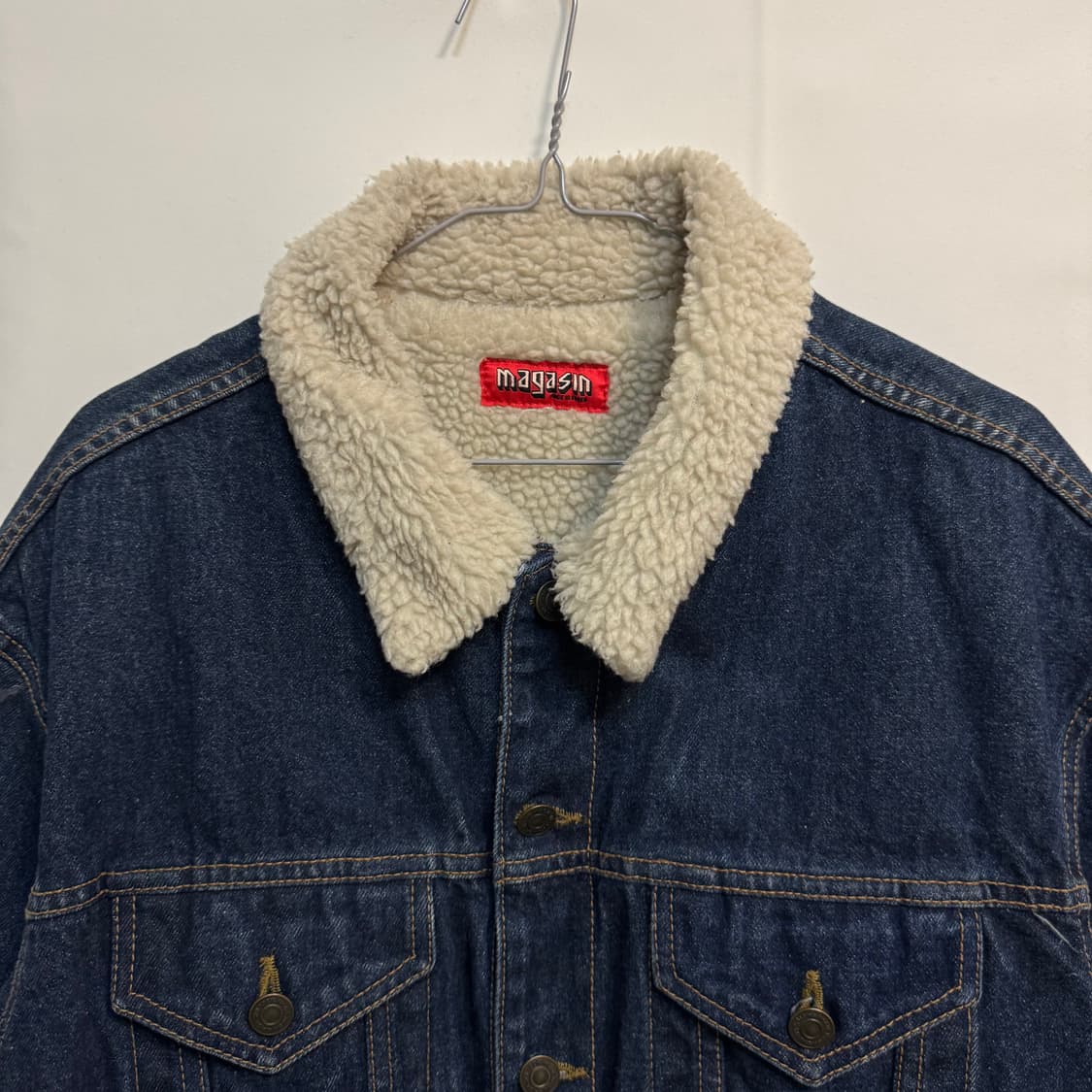 마가진 데님 쉐르파 자켓 상품이미지2