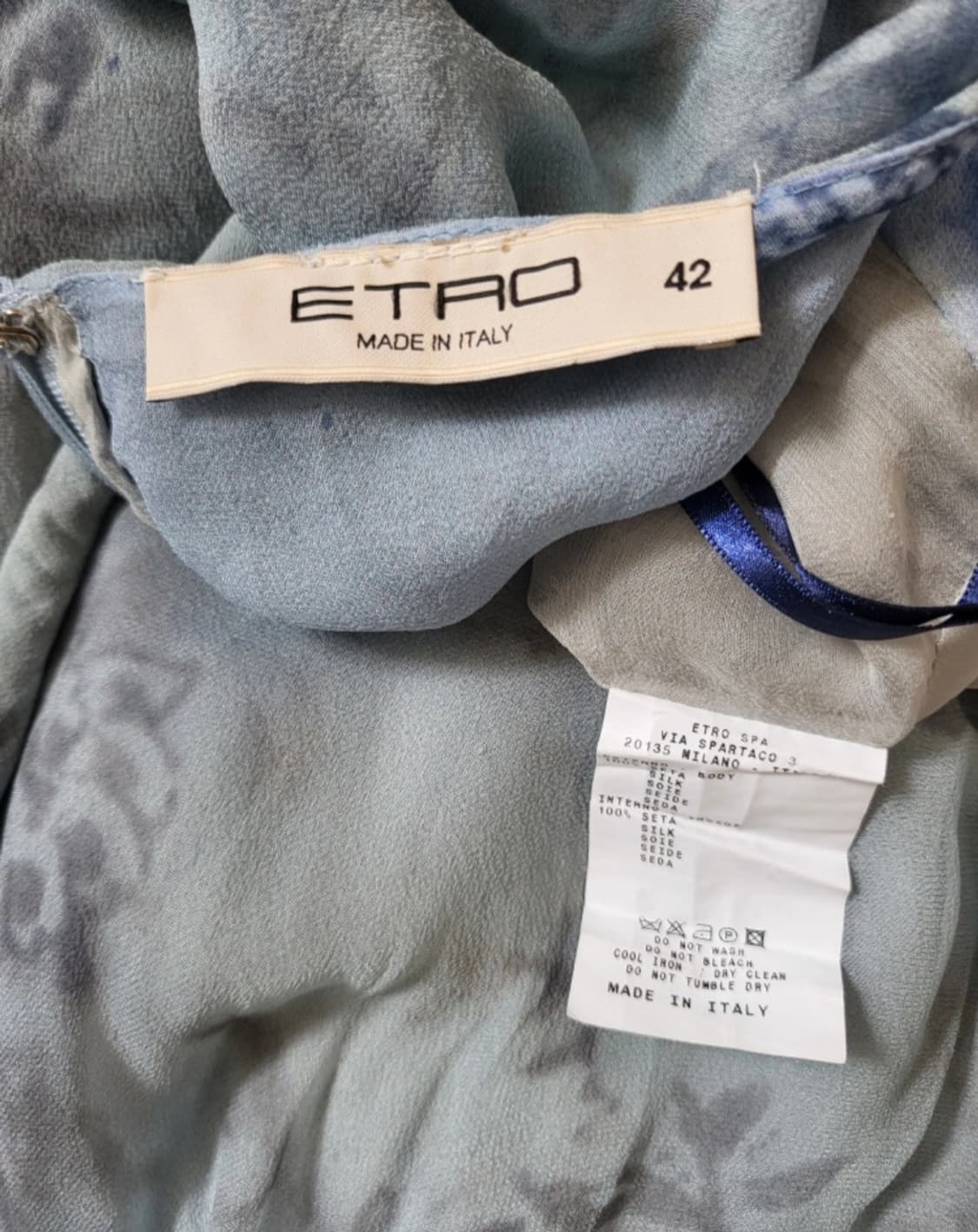 에트로 ETRO 아름다운 실크 쉬폰 롱 원피스 상품이미지9