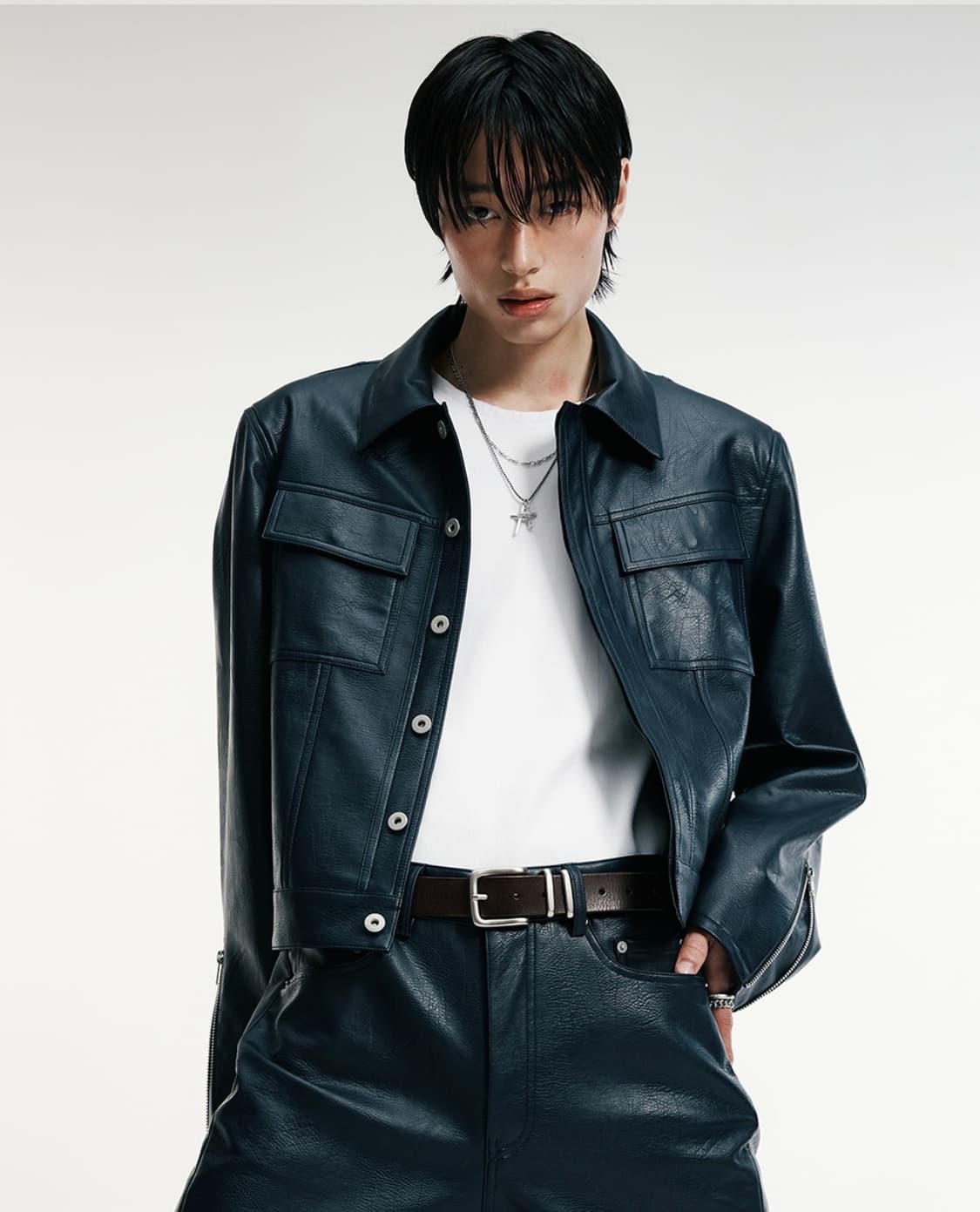 알렌느 트러커 자켓 네이비 (1 사이즈) 상품이미지1