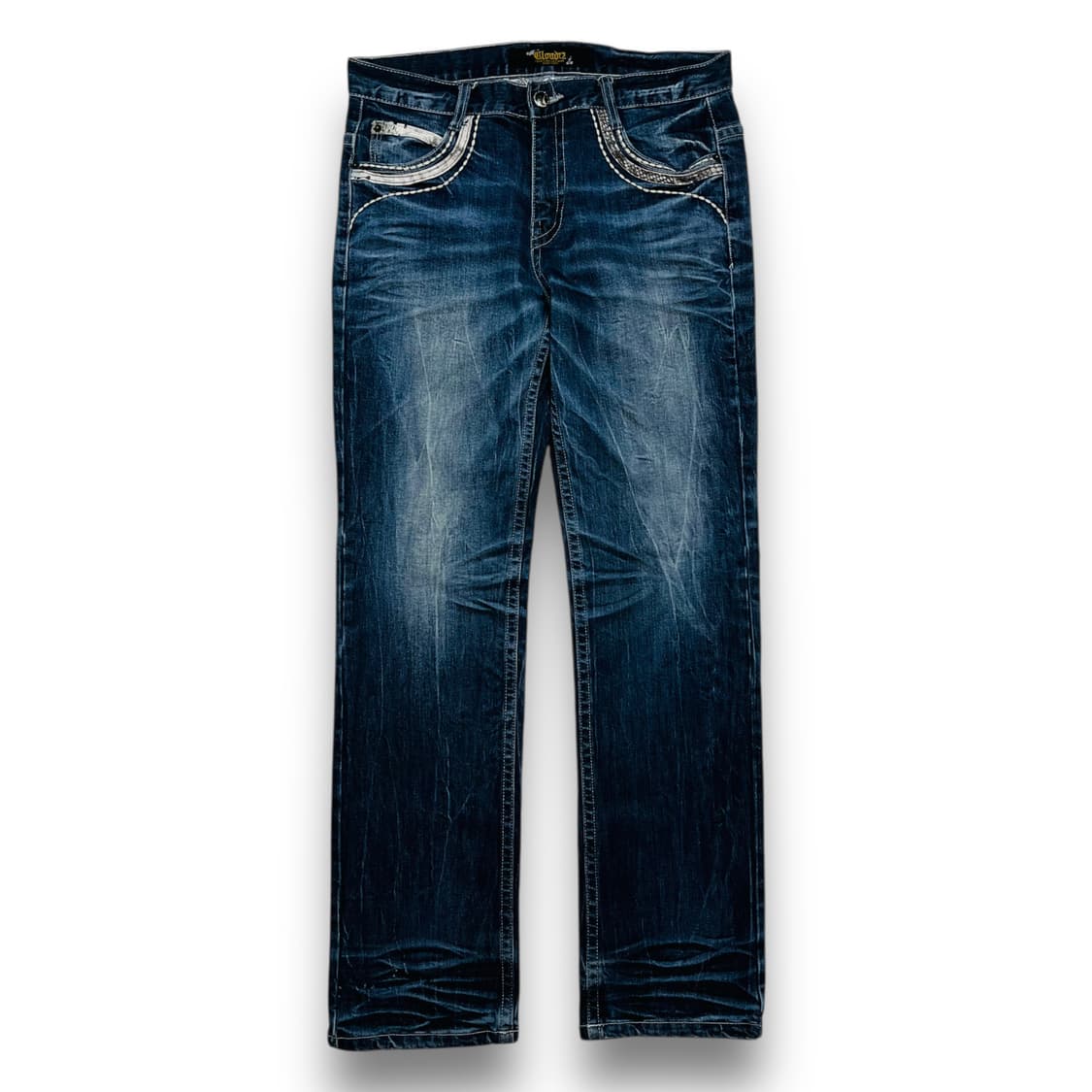 펑크 클라우드 파이톤 스컬 크로스 데님 팬츠 상품이미지5