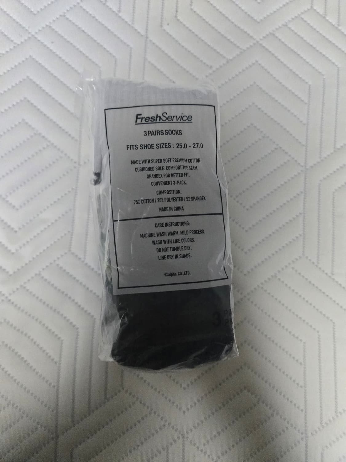 프레쉬서비스 freshservice 시그니처 양말 3set 상품이미지2
