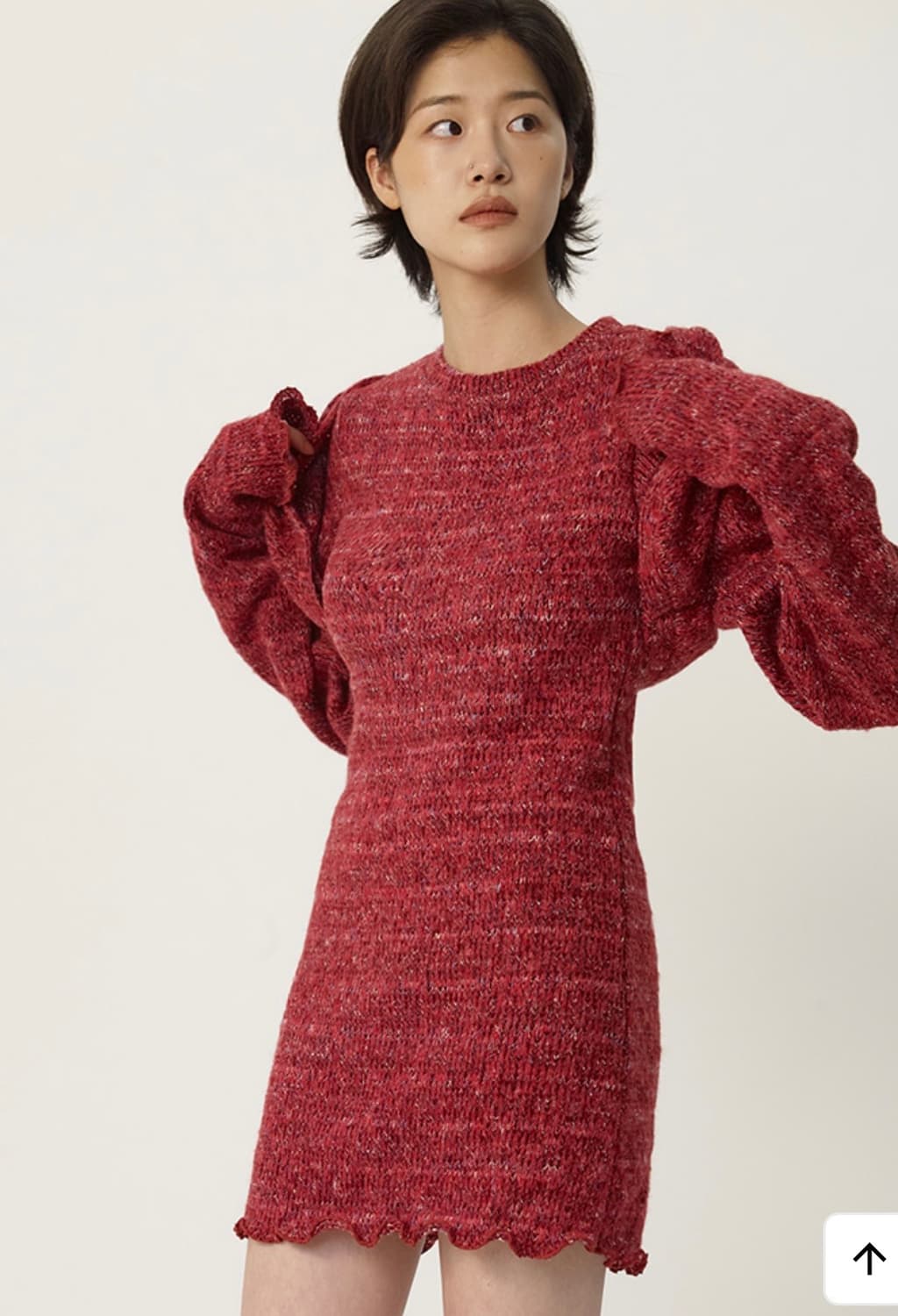 큐리티 C BOLERO SET-UP DRESS_RED 상품이미지1