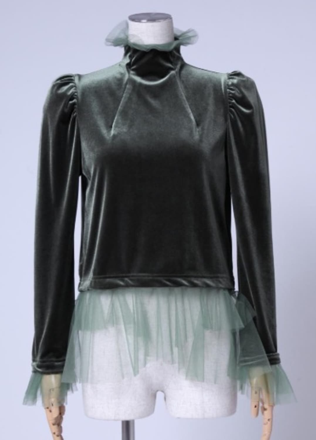 Noir Kei Ninomiya 벨루아 블라우스 상품이미지1