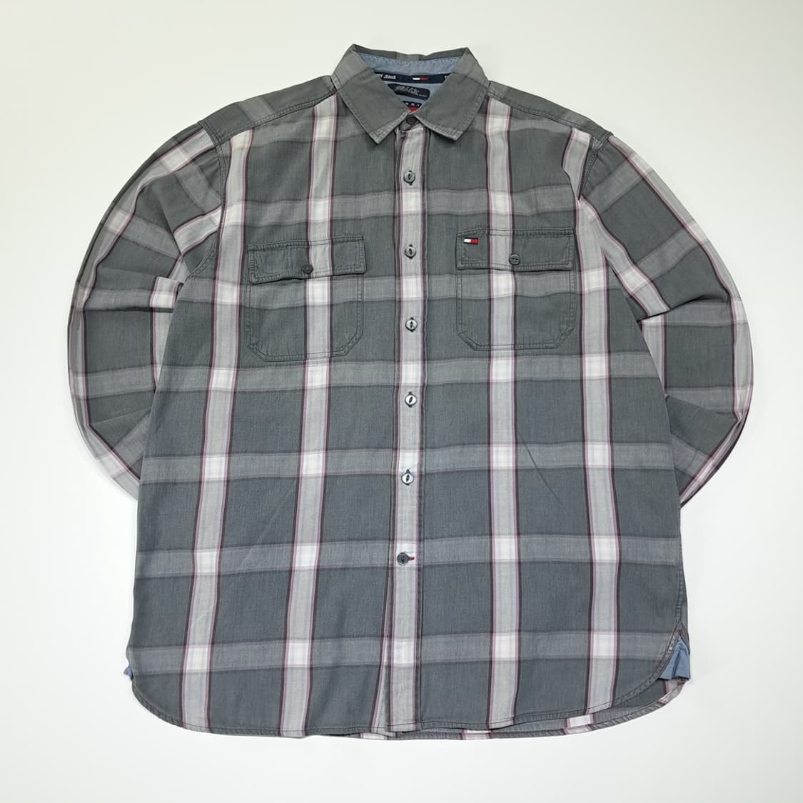 CL883 M 타미진스 90s 클래식 체크 더블포켓 셔츠 남방 상품이미지1