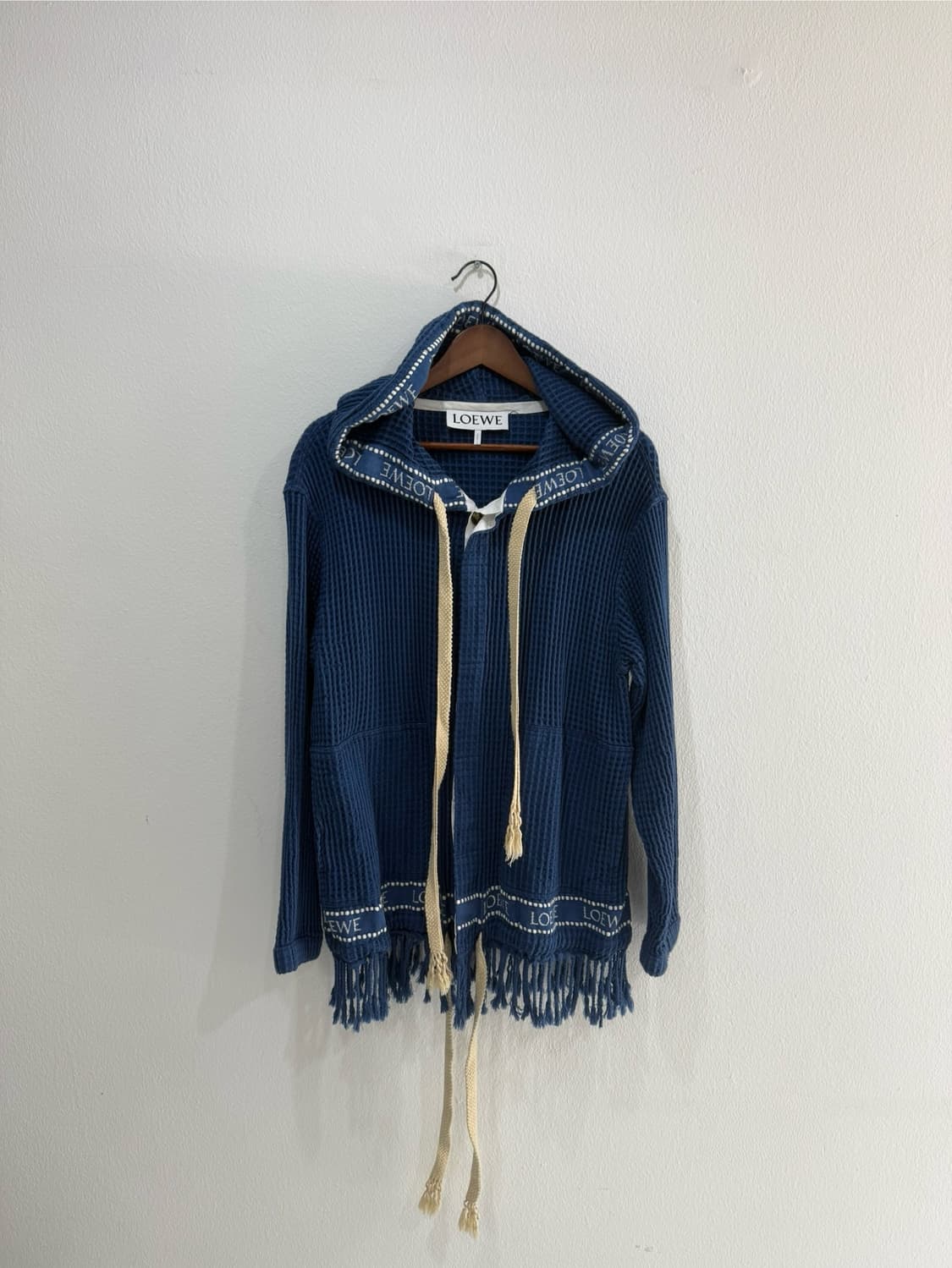 LOEWE — Trim Hood Waffle Knit Jacket 상품이미지1