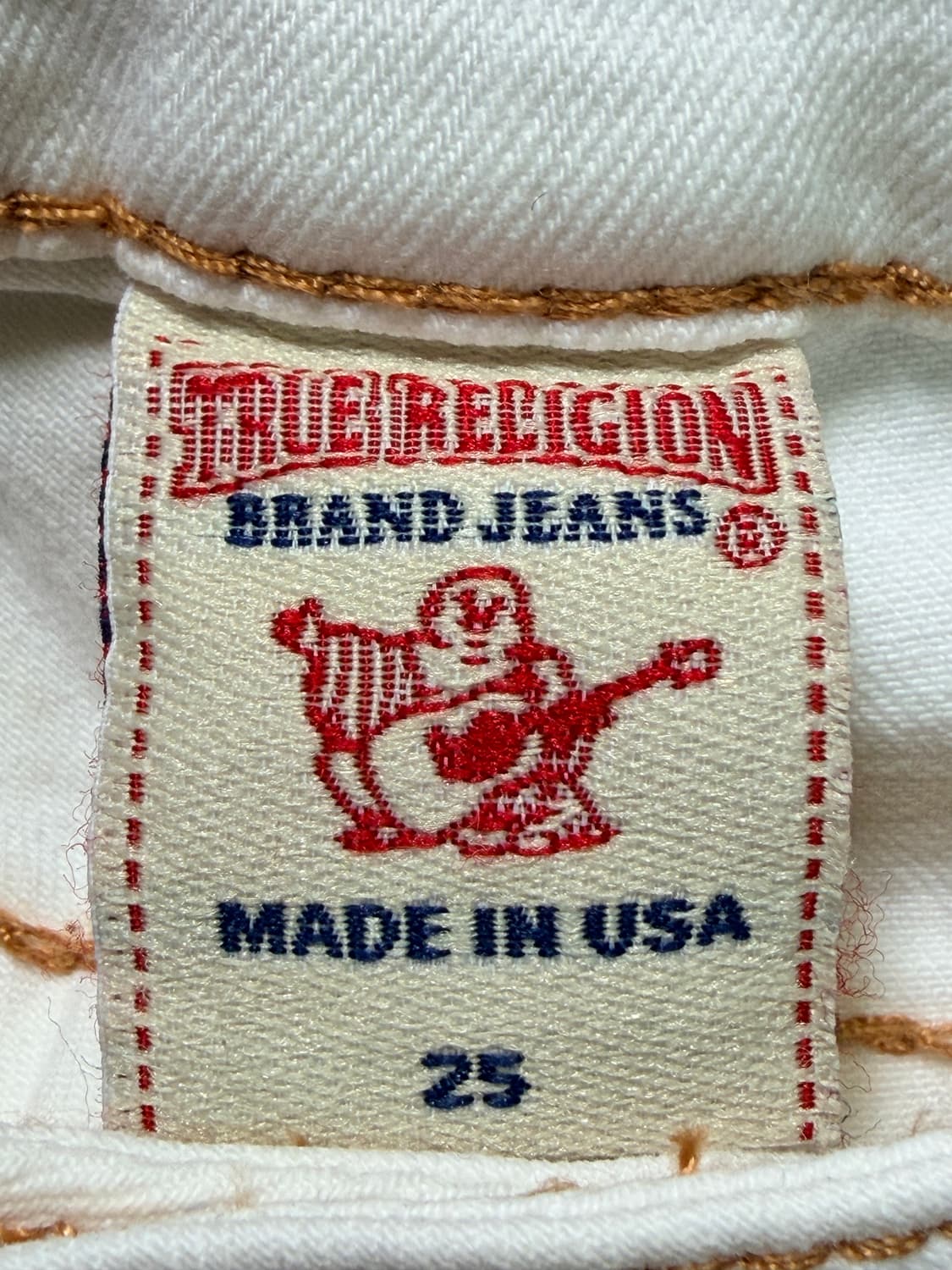 트루릴리전(True Religion) 화이트 스키니진 - 25사이즈 상품이미지2