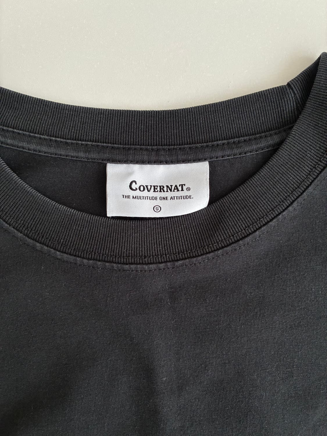 S) 커버낫 그래픽 반팔 티셔츠 블랙 상품이미지5