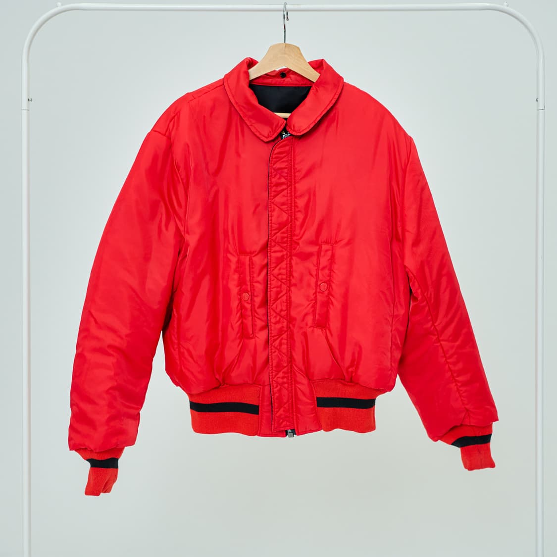 오프닝세레모니 X 알파인더스트리 ma-1 리버시블 양면 블랙/레드 L 상품이미지6