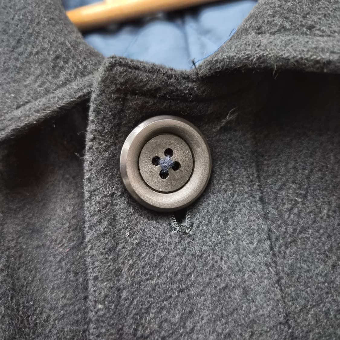 캐시미어 100% 기본 블랙 코트 남녀공용 M 상품이미지5