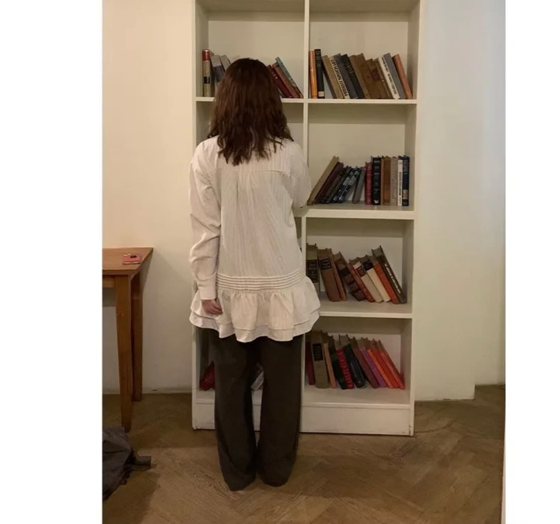 Stripe shirts one-piece 상품이미지2