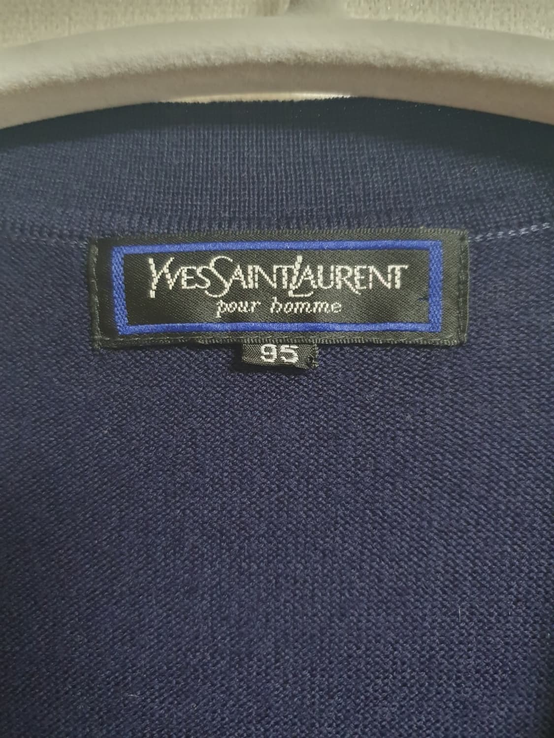 🧶 입생로랑 YSL 빈티지 울 가디건 네이비 95 상품이미지7