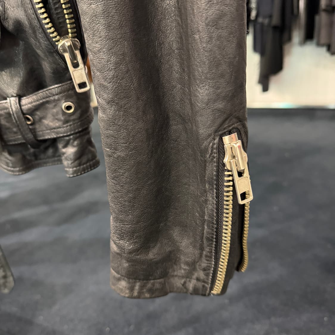 [105] 빈티지 양가죽100% 라이더자켓 상품이미지9