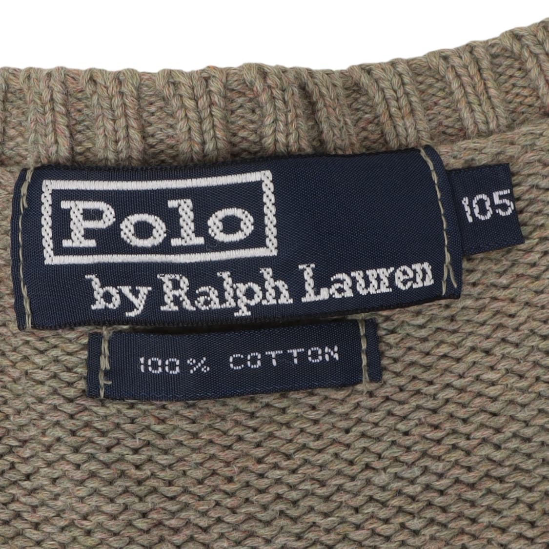 폴로 랄프로렌 카키 브이넥 니트 상품이미지8