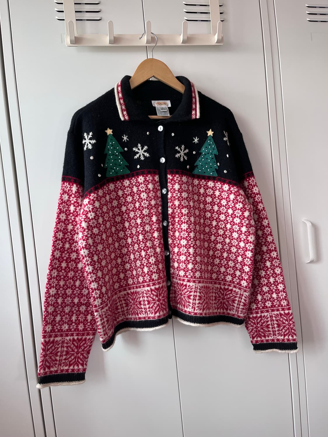 Talbots 눈꽃 산타 울니트 가디건  상품이미지6