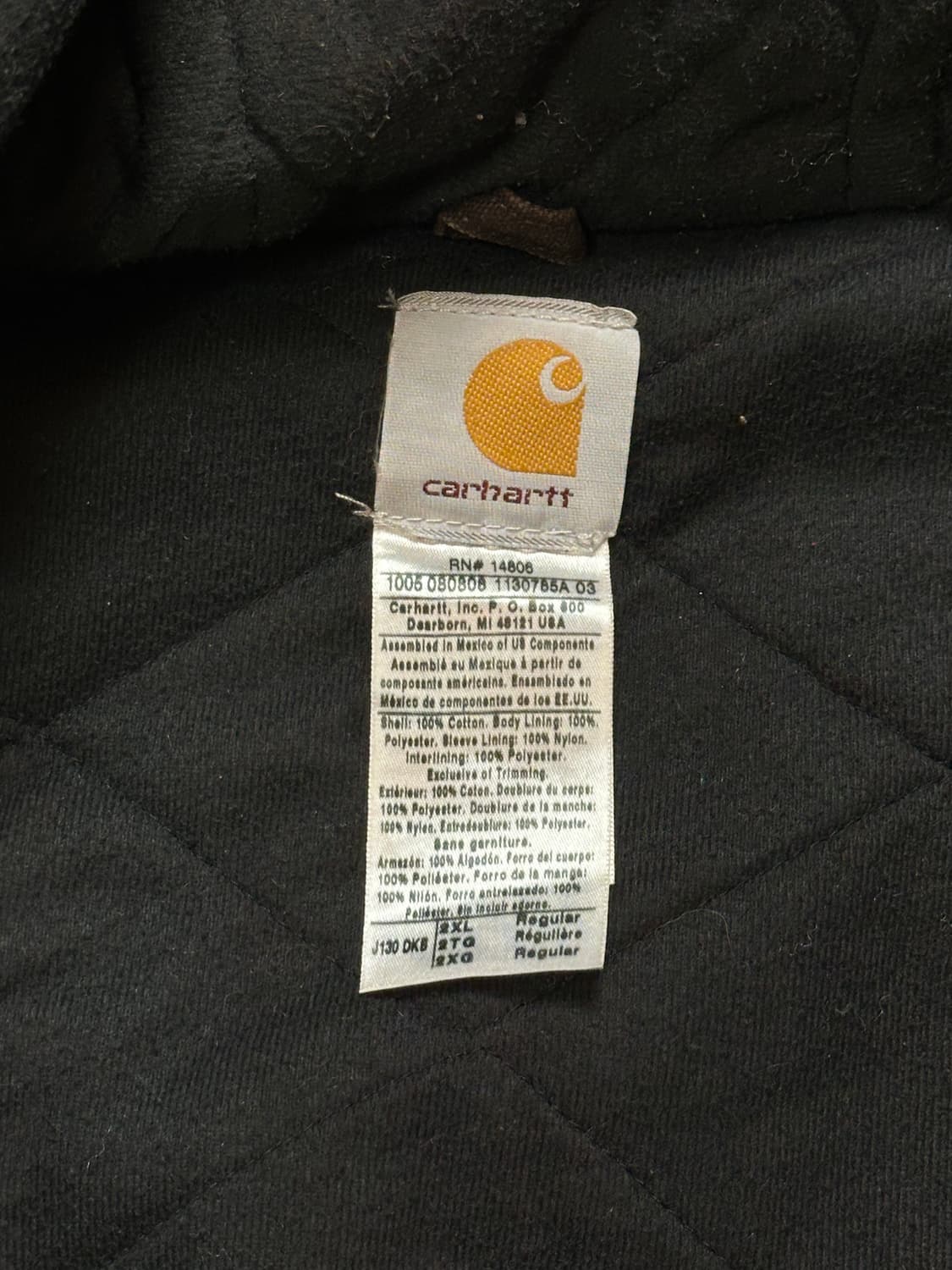 00‘s OG 칼하트 J130 액티브 자켓 칼하트 DKB 브라운 상품이미지8