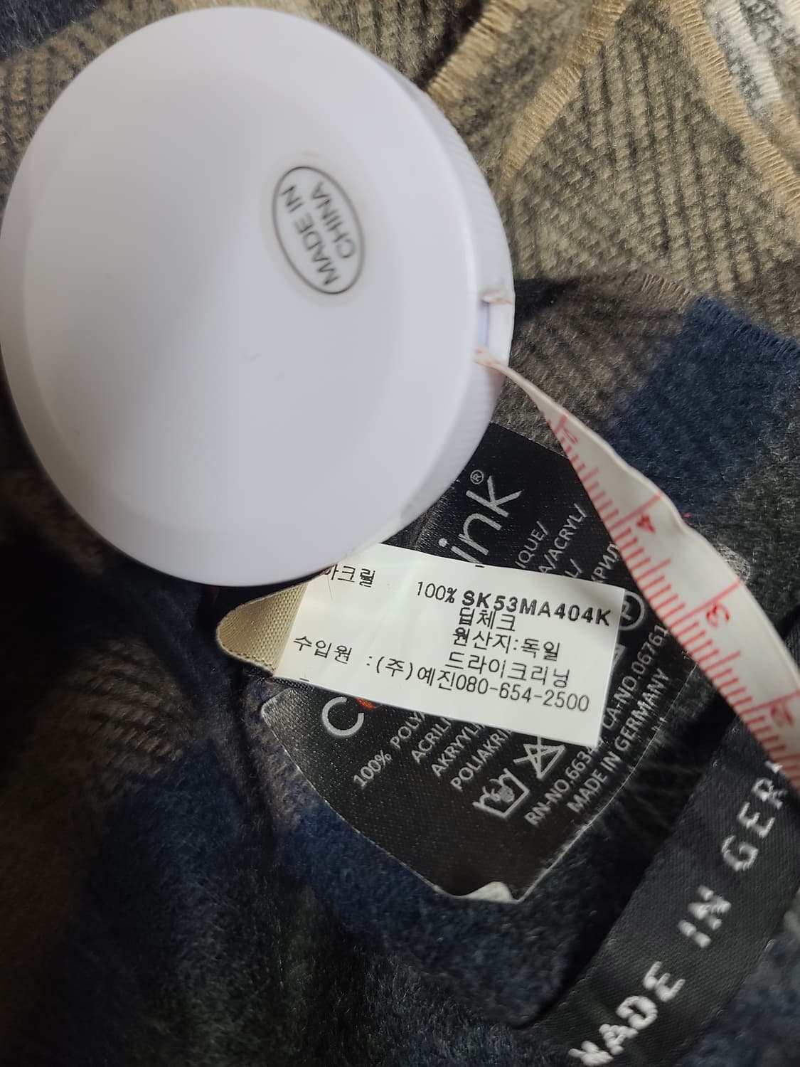 닥스 cashmink 캐쉬밍 체크 머플러 상품이미지4