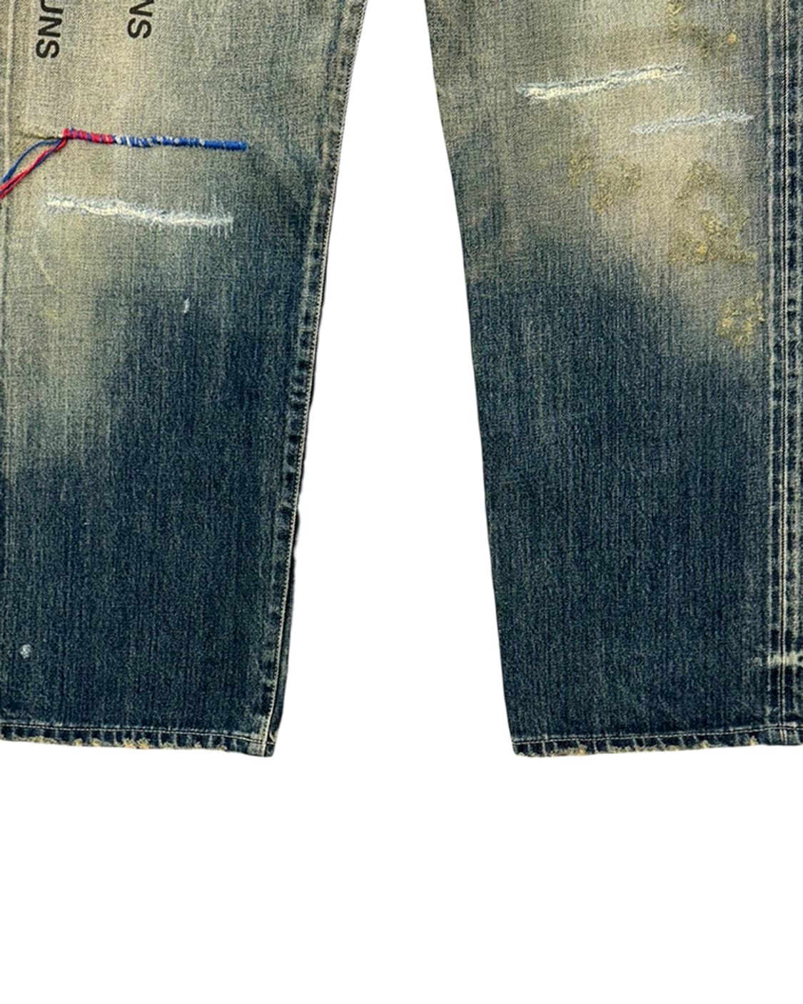 네이버후드 x 요지 야마모토 24SS 레터링 데님 팬츠 상품이미지8