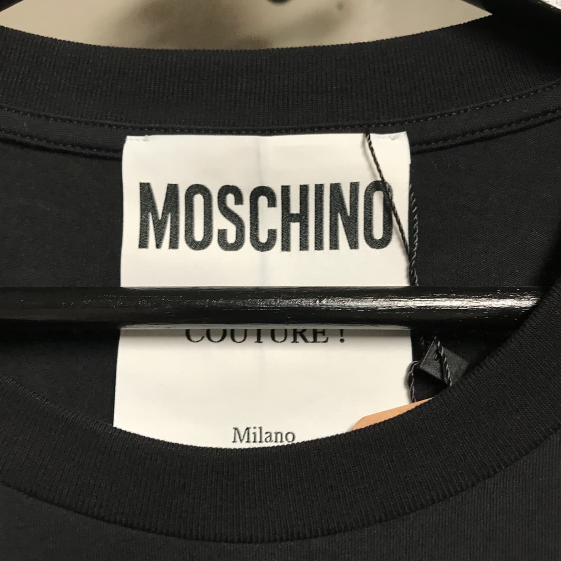 모스키노 블랙 반팔 티셔츠 95 상품이미지5