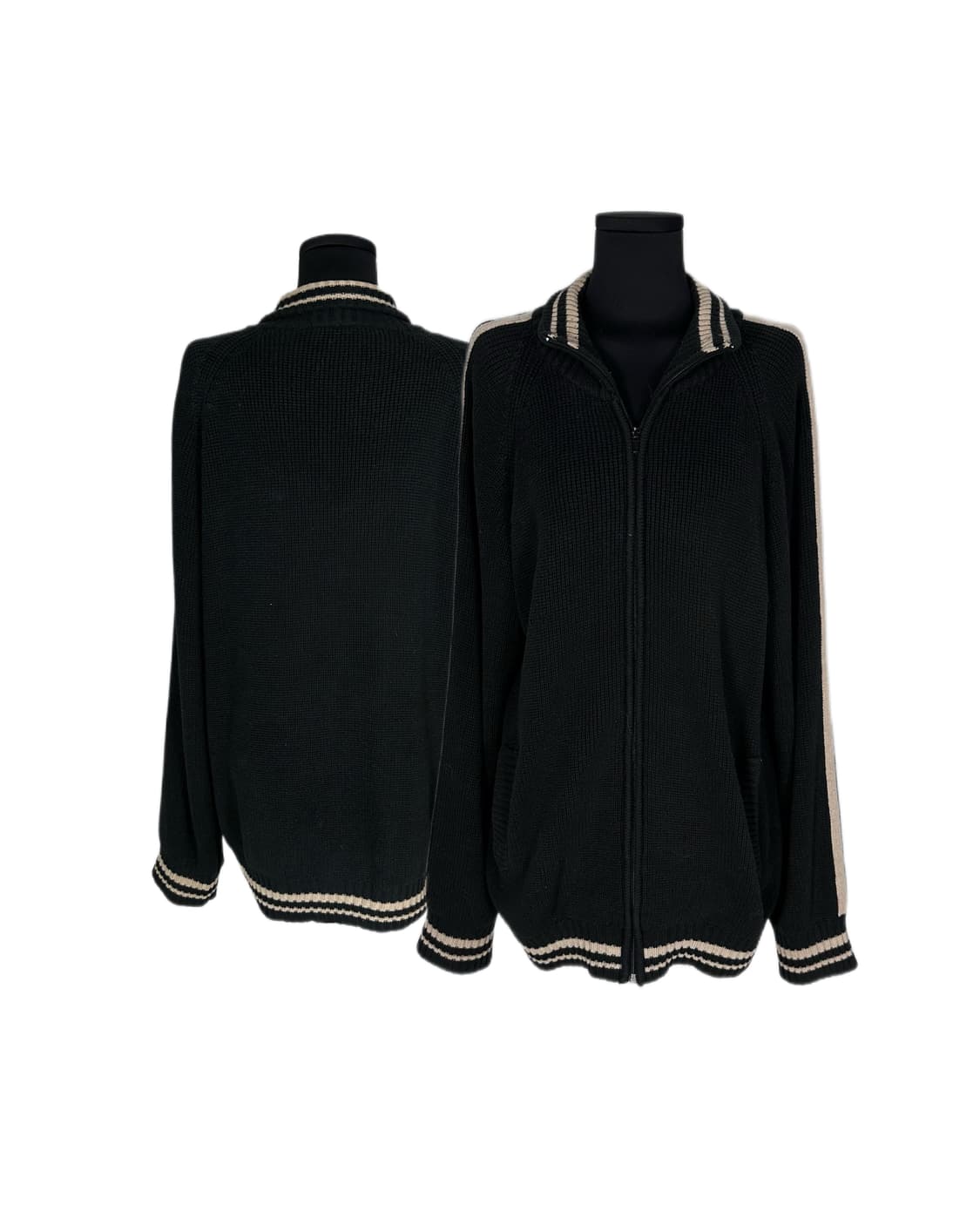 knit raglan zip-up cardigan 상품이미지1