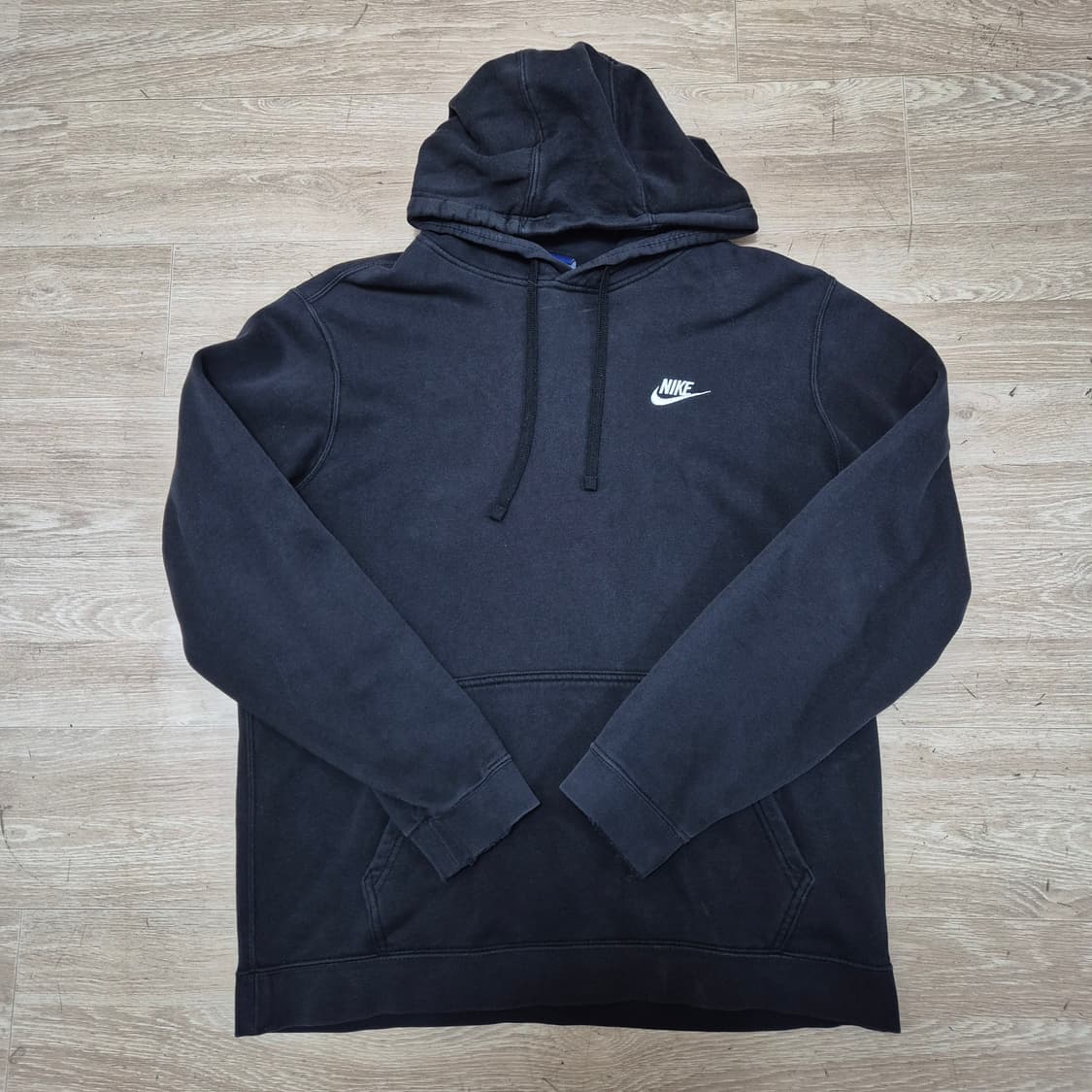 나이키 블랙 자수로고 후드티 XL(105) 상품이미지1