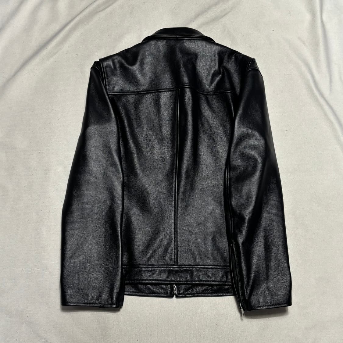 XXL 에이징 씨씨 카우레더  자켓 상품이미지3