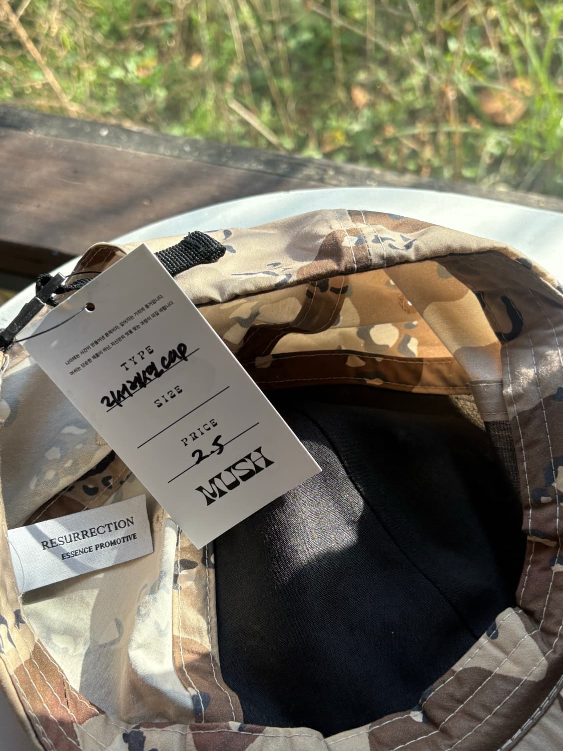 리서렉션 카모 일자캡 상품이미지3