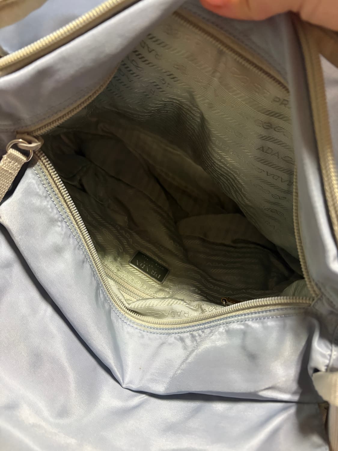 프라다 메신저백 블루그레이 상품이미지8