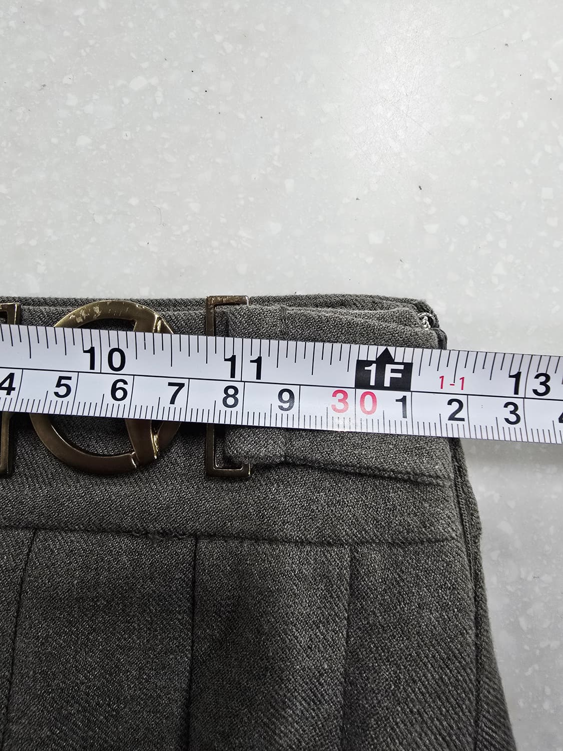 ENC 페라가모 스타일 그레이  스커트 상품이미지7