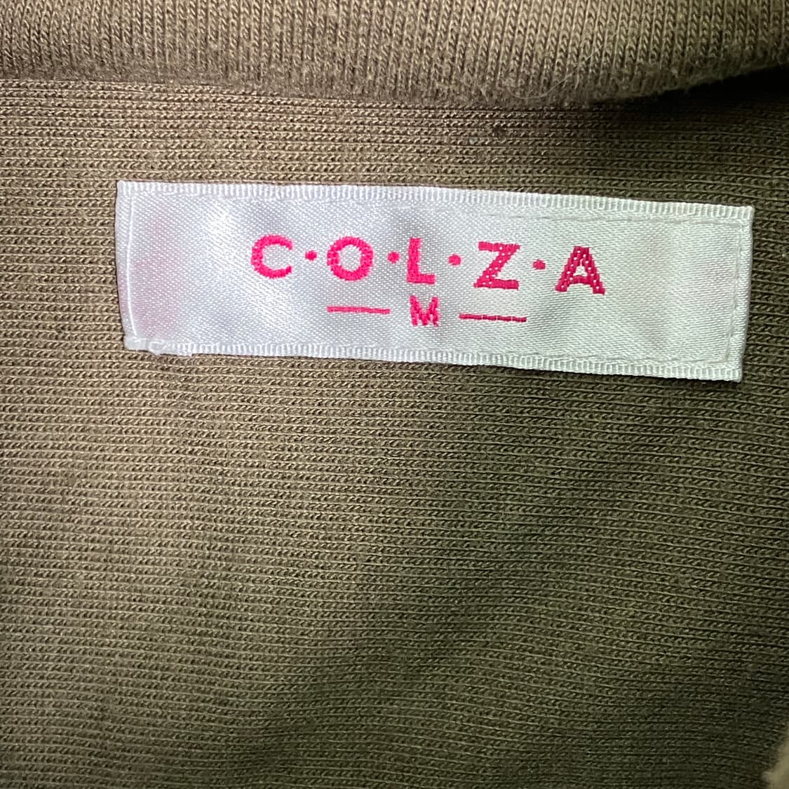 COLZA 카키 코튼 집업 자켓 M 상품이미지3