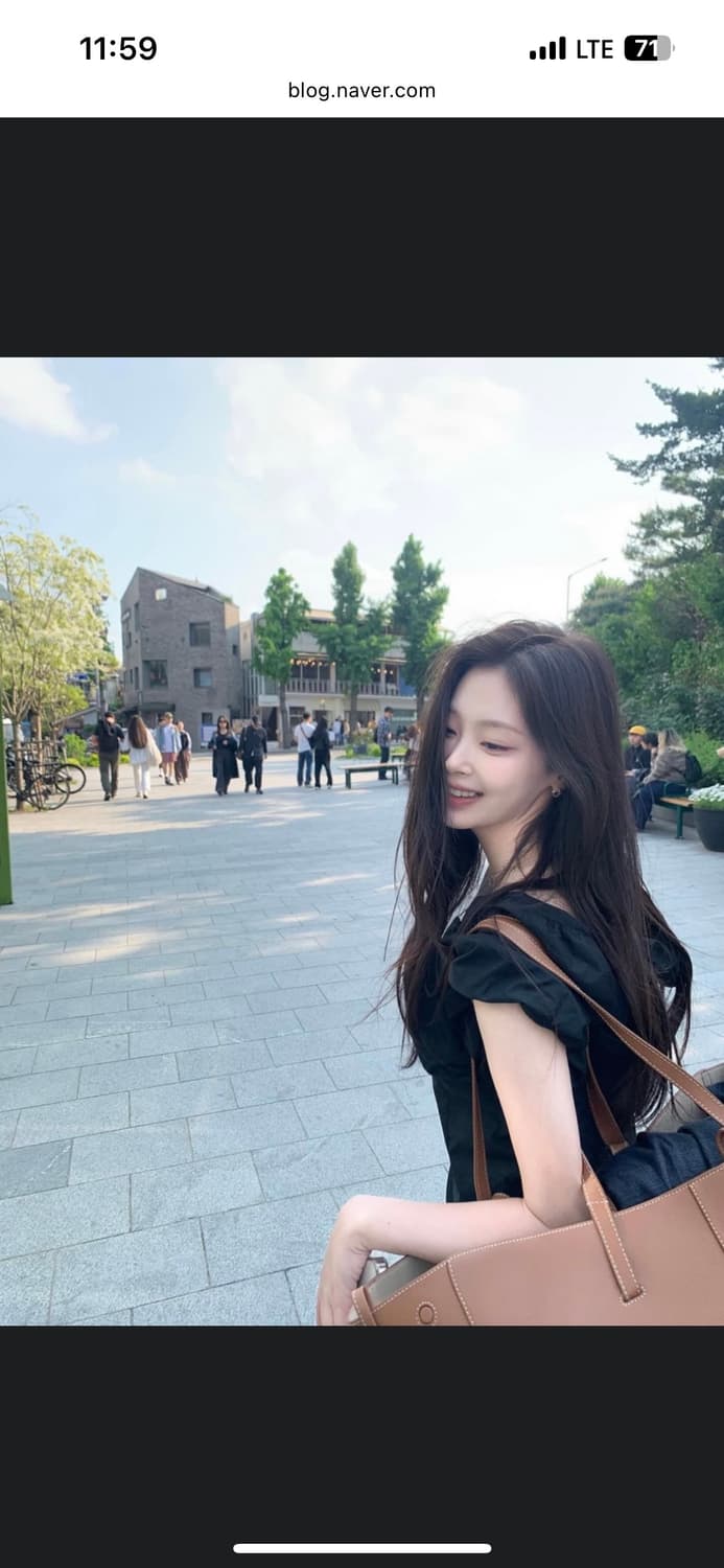 르에 클라우드 퍼프탑 블랙 상품이미지2