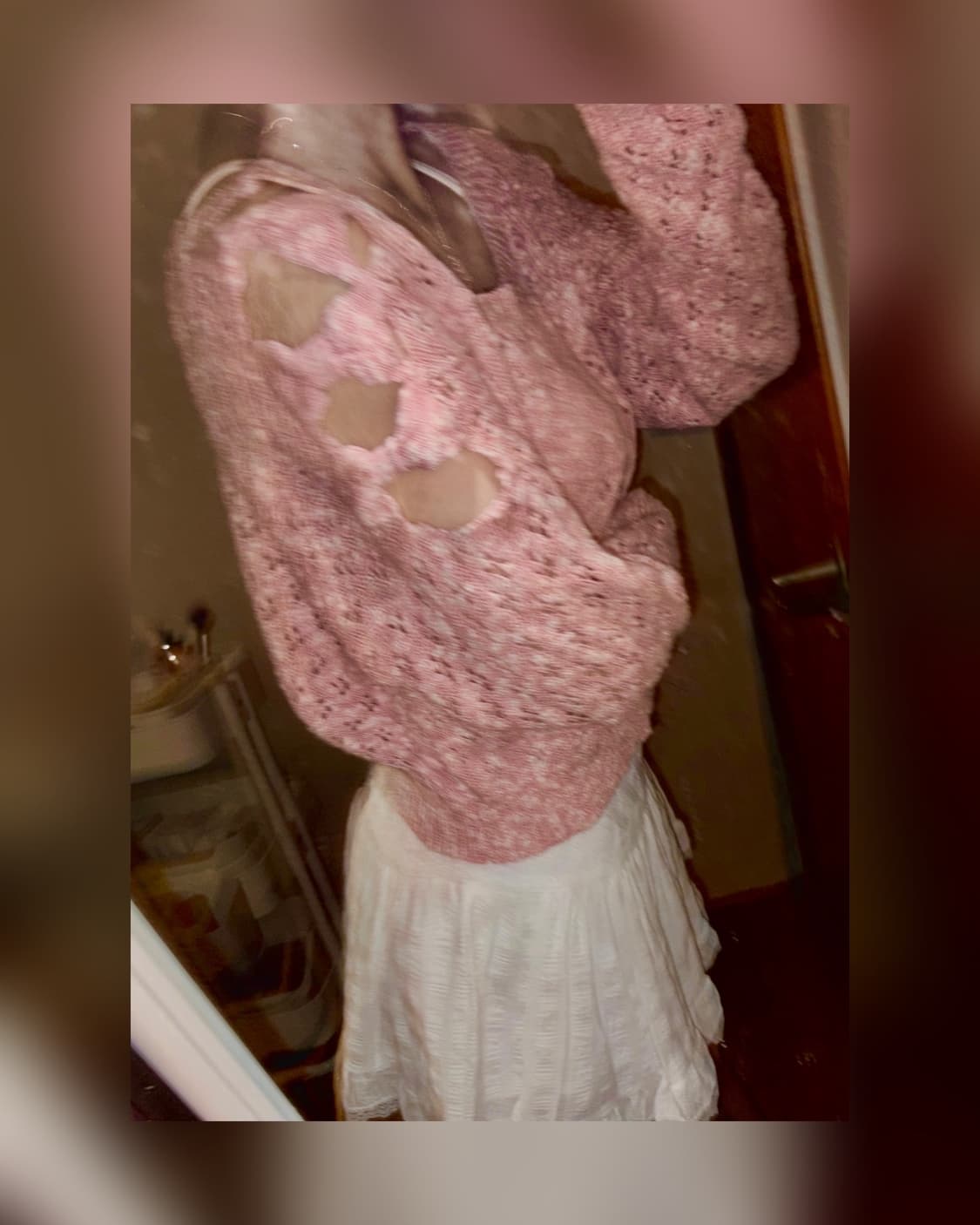 리즈리사 리본 니트 ) 히메가루 라떼갸루 stc 트랄라라 고전 갸루 상품이미지2