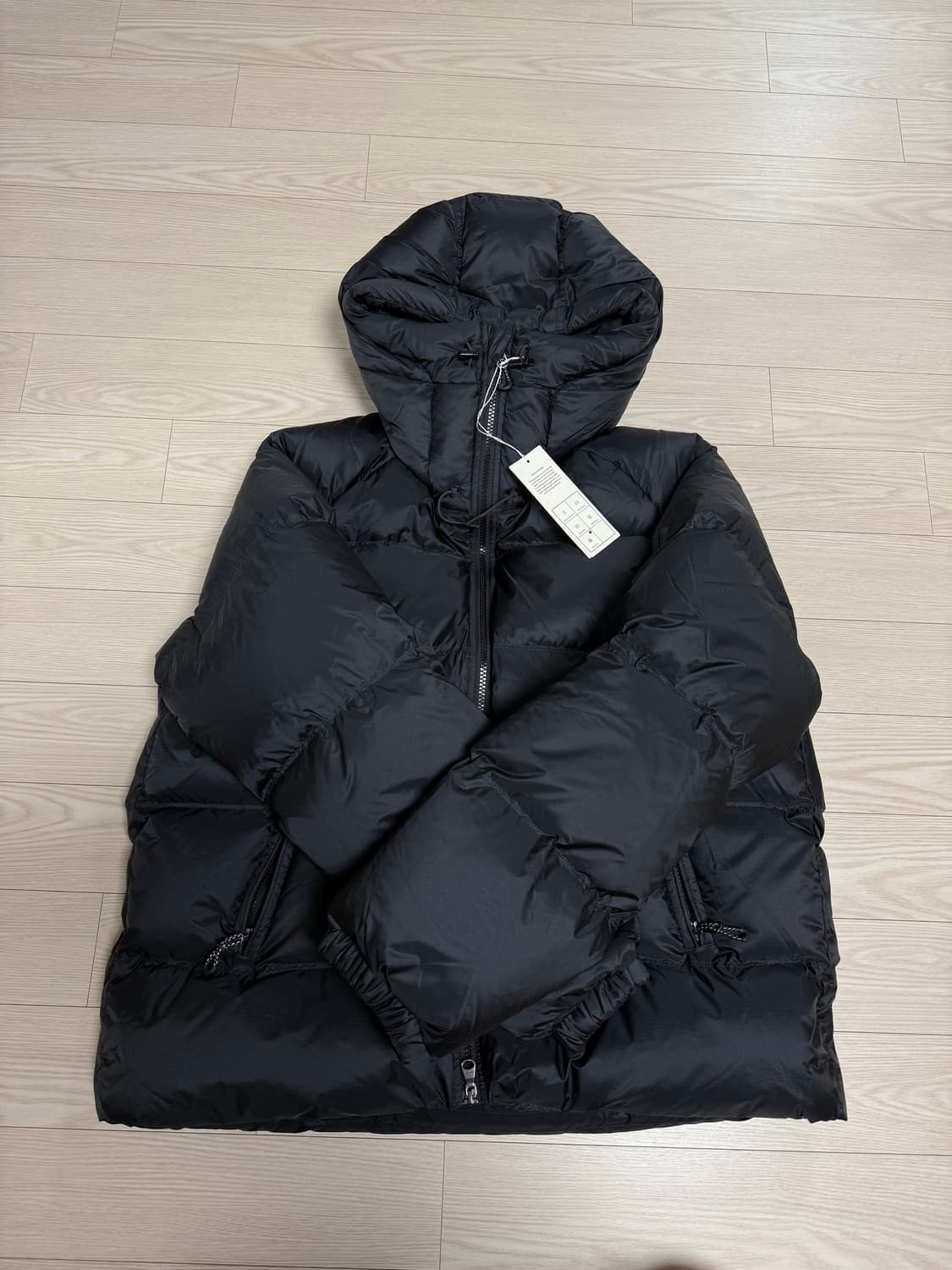 아르켓 스포티 다운 자켓 (블랙,M) 상품이미지7