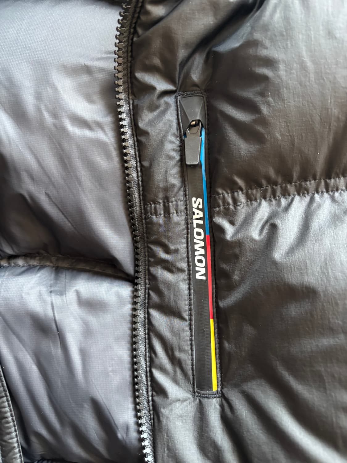 살로몬 컨투어 다운 자켓 블랙 패딩 L 공용 상품이미지2